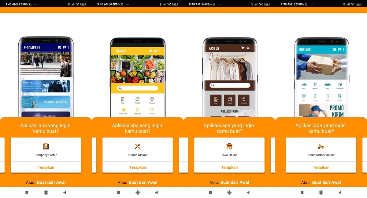 cara membuat aplikasi di Jagel.id