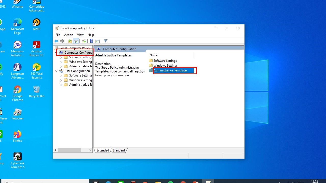 Tahap Kedua Mematikan Keyboard lewat GPEDIT