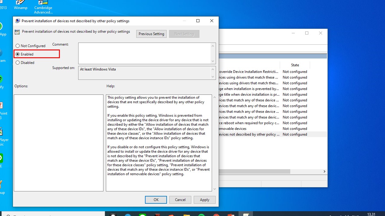 Tahap Terakhir Mematikan Keyboard Laptop GPEDIT