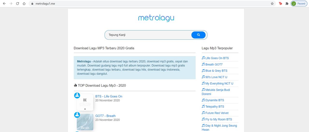 cara download lagu gratis di metrolagu_2